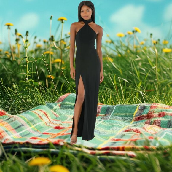 Amanda Uprichard Queen Gown in Black Size M - Picture 4 of 8